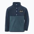 Детски поларен суитшърт Didriksons Monte 6 Half Button mountain blue