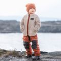 Детски поларен суитшърт Didriksons Gibbsc 2 Fz beach beige/rust 10