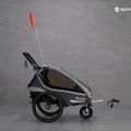 Qeridoo Kidgoo1 Sport ремарке за велосипед с една седалка сиво Q8S-20-G 12