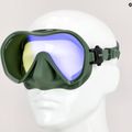 Маска за гмуркане Tusa Zeense Pro зелено-синя M1010S 8