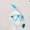 Комплект за гмуркане с шнорхел Cressi Ocean mask + Gamma snorkel clear blue DM1000113 8
