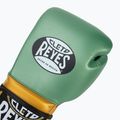 Боксови ръкавици Cleto Reyes Velcro Sparring metallic green/gold wbc 5