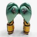 Боксови ръкавици Cleto Reyes Velcro Sparring metallic green/gold wbc 2