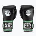 Боксови ръкавици Cleto Reyes Velcro Sparring green metallic/black 8