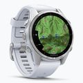 Часовник Garmin Fenix 8 43 mm Amoled silver/white stone 4