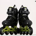 Детски ролкови кънки FILA Wizy Alu black/lime 9