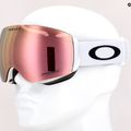 Oakley Flight Deck M матово бяло/призматично розово злато с иридий ски очила 7