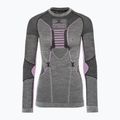 Дамска термо тениска X-Bionic Apani 4.0 Merino сиво/лилаво APWT06W19W