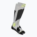 Скиорски чорапи X-Socks Ski Discover Otc rhino grey/canary