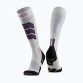Скиорски чорапи X-Socks Ski Expert Silk Merino Otc white/lavender