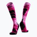Скиорски чорапи X-Socks Ski Expert Wild Otc x black/fluo pink