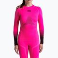 Дамски термоактивен суитшърт X-Bionic Invent Graphics LS fluo pink/x white