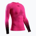 Дамски термоактивен суитшърт X-Bionic Invent Graphics LS fluo pink/x white 11