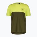 Мъжка колоездачна тениска SCOTT Trail Flow DRI btter yellow/fir green