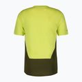 Мъжка колоездачна тениска SCOTT Trail Flow DRI btter yellow/fir green 2