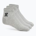 On Running Лого чорап Mid 3 чифта heather gray