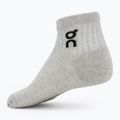 On Running Лого чорап Mid 3 чифта heather gray 2