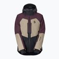 Мъжко скиорско яке SCOTT Ultimate Dryo cocoa red/portobello beige