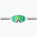 Скиорскa маска SCOTT Trace Pro Compact white/green chrome 3