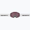Детска скиорска маска SCOTT Shield white/rose 4