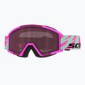Детска скиорска маска SCOTT Shield neon pink/mint green/rose
