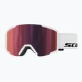 Скиорскa маска SCOTT Shield white/amp red chrome