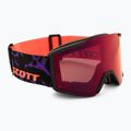 Скиорскa маска SCOTT Shield black/amp red chrome