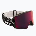 Скиорскa маска SCOTT React Light Sensitive granite black/white/amp red chrome 2
