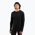 Мъжка термоактивна блуза с дълъг ръкав ODLO Merino 160 Bl Top Crew Neck black