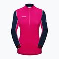Дамски потник за трекинг MMMUT Aenergy ML Half Zip Pull розово и тъмносиньо 4