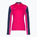 Дамски потник за трекинг MMMUT Aenergy ML Half Zip Pull розово и тъмносиньо