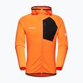 Мъжки суитшърт за трекинг Mammut Aenergy Light ML Hooded dark tangerine/black 4