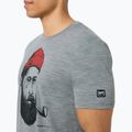 Мъжка тениска super.natural Sailor Tee cashmere grey mel/jet black /high risk red 3