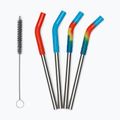 Сламки KLEAN KANTEEN Straw 8 mm Short 4 pcs. multi colored
