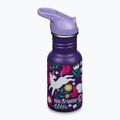 Klean Kanteen Flip Seal Sport Cap Straw 355 ml детска бутилка за пътуване със скачащ еднорог