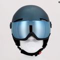 Ски каска Alpina Arber Visor Q Lite petrol/green matt 15