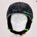 Детска ски каска Alpina Pizi black/green camo matt 15