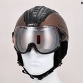 Ски каска CASCO SP-2 Carbonic Visor brown 07.3733 11