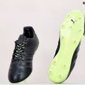 PUMA King Platinum 21 FG/AG мъжки футболни обувки черно-зелени 106478 05 11