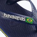 Детски сандали Havaianas Baby Brasil Logo II navy blue / citrus yelloew 9