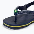 Детски сандали Havaianas Baby Brasil Logo II navy blue / citrus yelloew 8