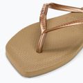 Дамски джапанки Havaianas Square Logo Metallic rose gold / rose gold 7