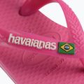 Детски сандали Havaianas Baby Brasil Logo II pink flux / white 9