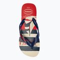 Джапанки Havaianas Top Nautical beige straw / navy blue / ruby red 5