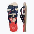 Джапанки Havaianas Top Nautical beige straw / navy blue / ruby red 11