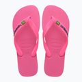 Джапанки Havaianas Brasil Logo Neon pink flux / pink flux 10