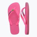 Джапанки Havaianas Brasil Logo Neon pink flux / pink flux 11