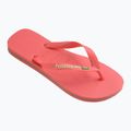 Havaianas Brasil Лого тропически коралови джапанки