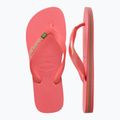 Havaianas Brasil Лого тропически коралови джапанки 5
