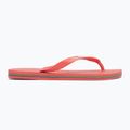 Havaianas Brasil Лого тропически коралови джапанки 2